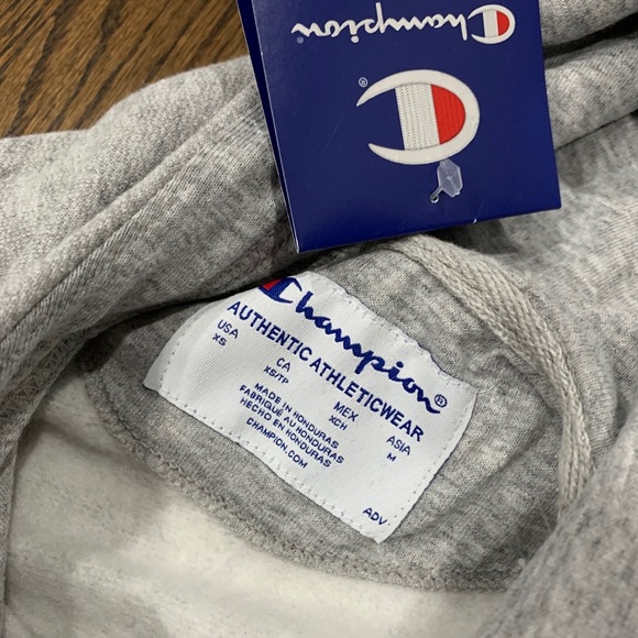 Brand new women’s Champion hoodie pullover gray xs - Picture 4 of 10